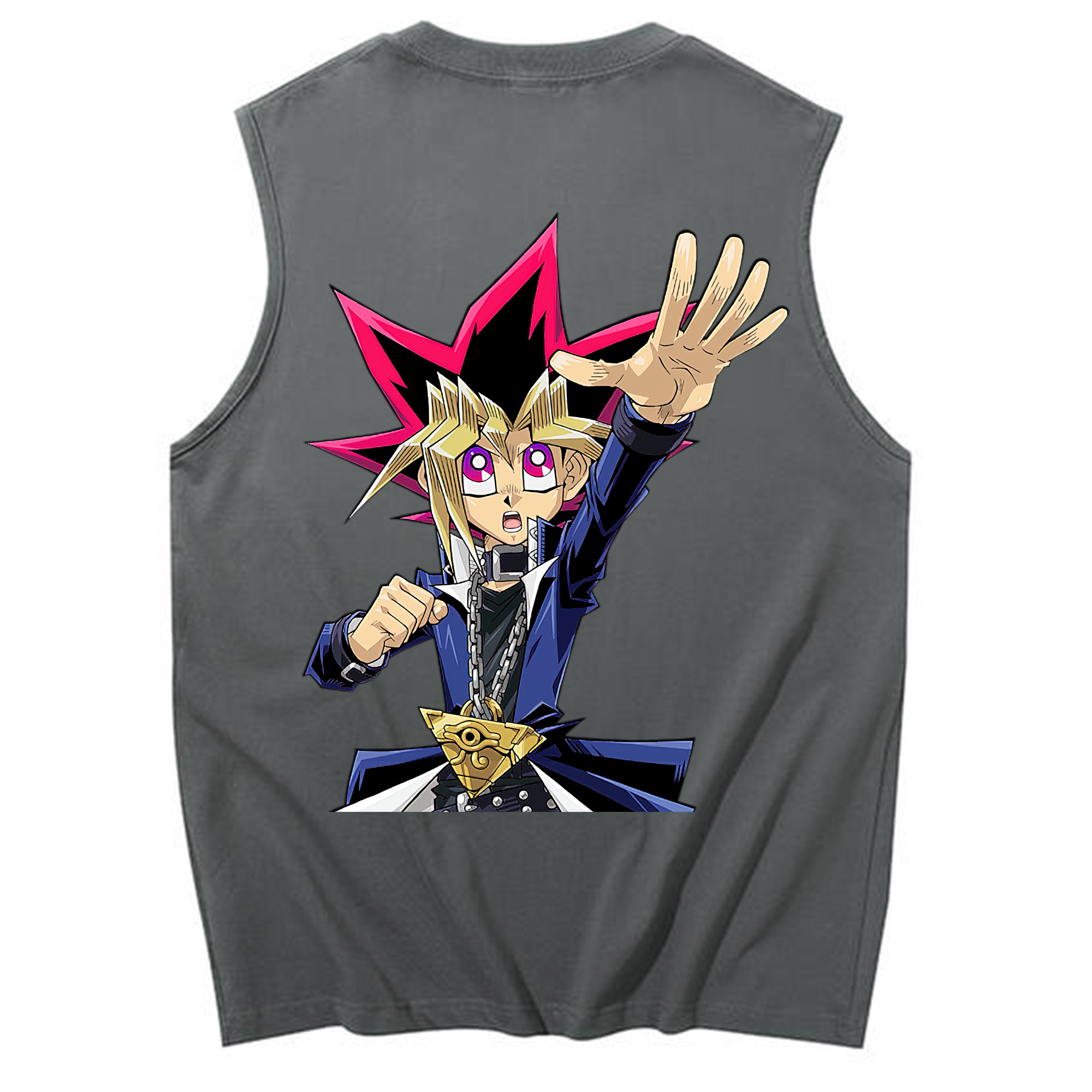 （画像用） 遊☆戯☆王 Yu-Gi-Oh! コットン100％タンクトップ（背面プリント）